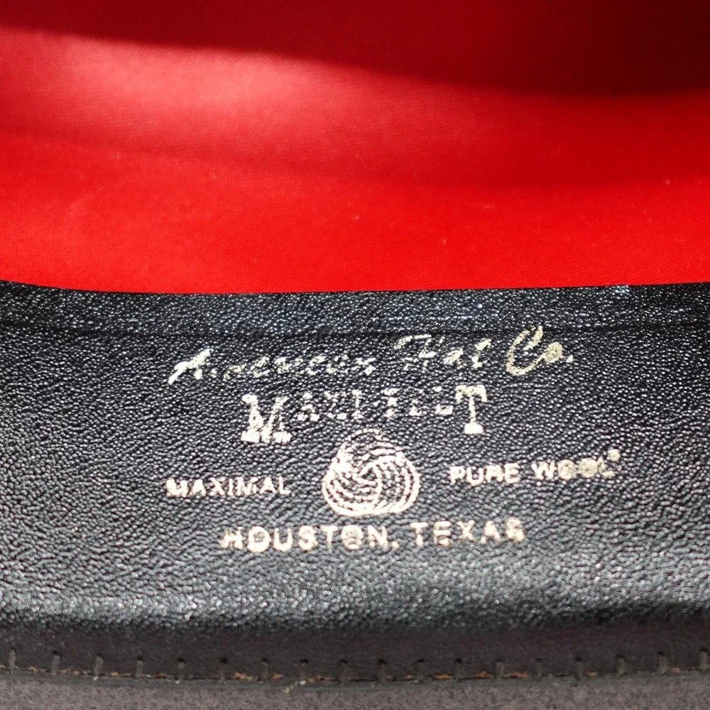 American Hat Co Cowboy Hat Mens Gray Maxi-Felt Pure Wool Western Cattleman